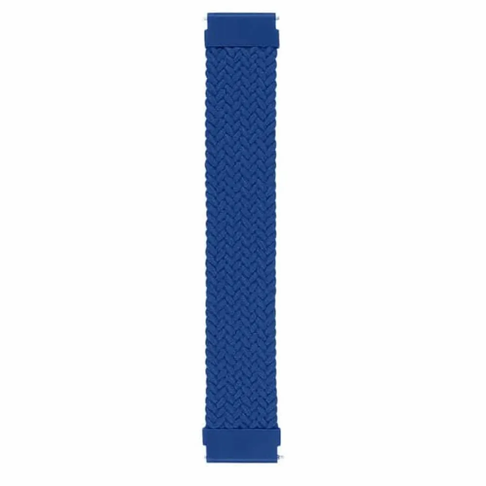 20mm Braided Solo Loop Band,Size:XL(165mm) - Navy