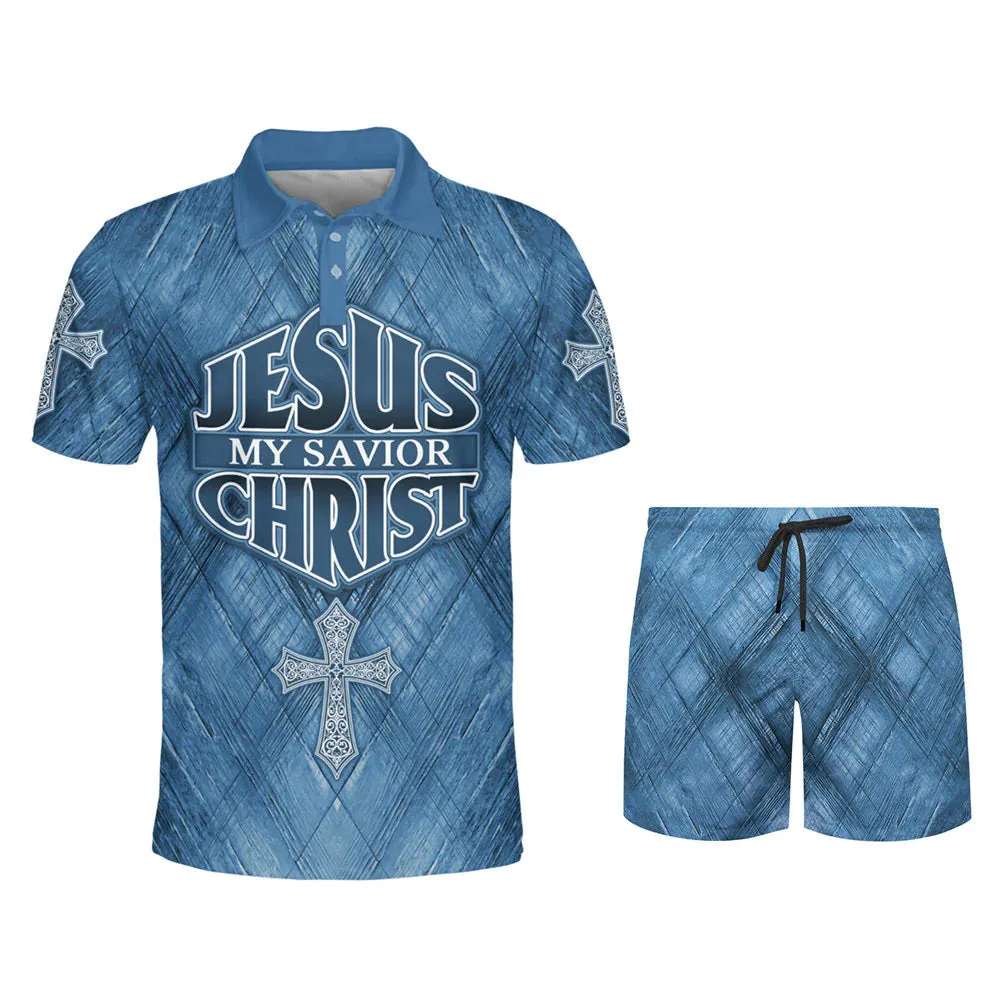 Christianartbag Polo Shirt, Jesus My Savior Christ Cross Polo Shirt, Christian Shirts & Shorts, CAB0120923.