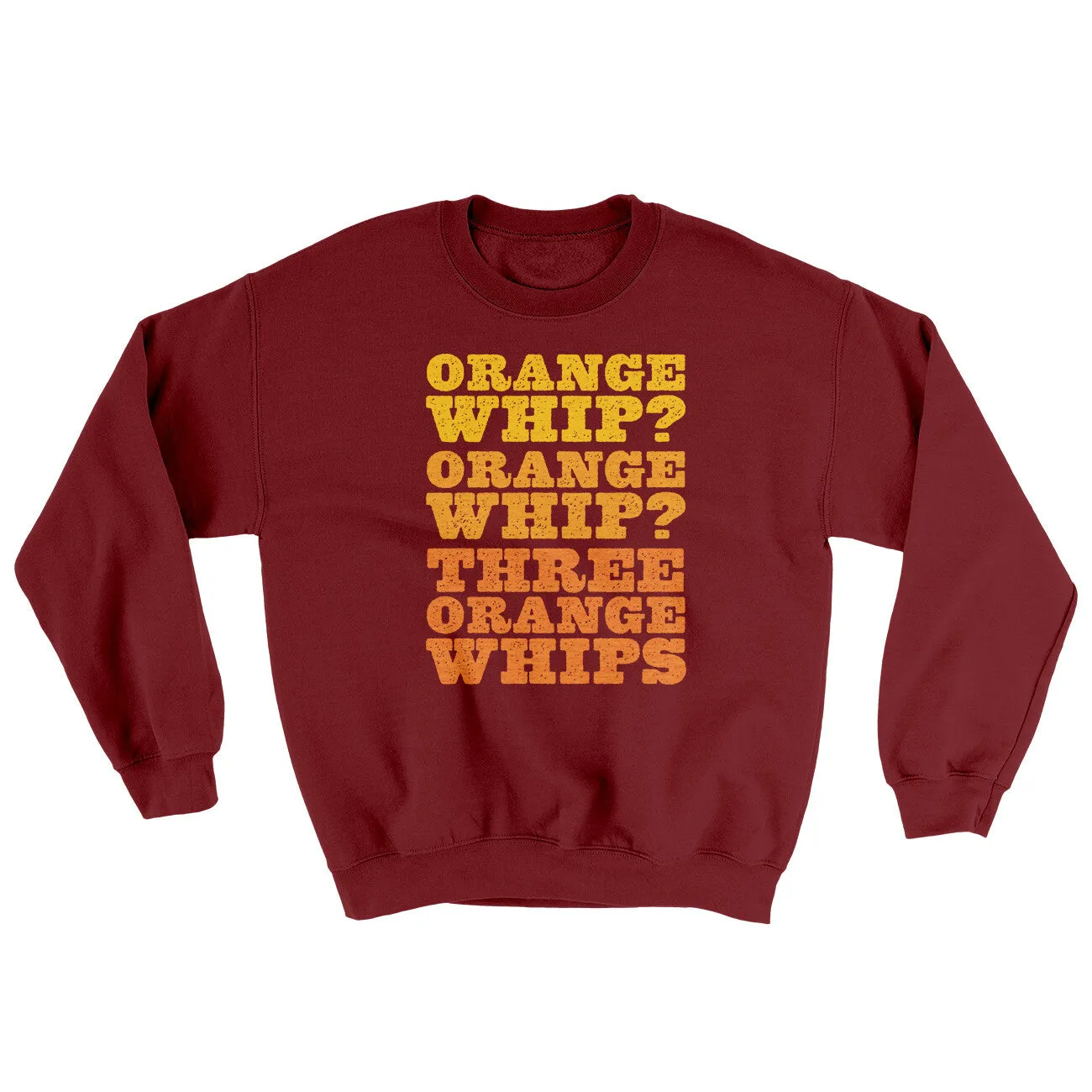Three Orange Whips Ugly Sweater