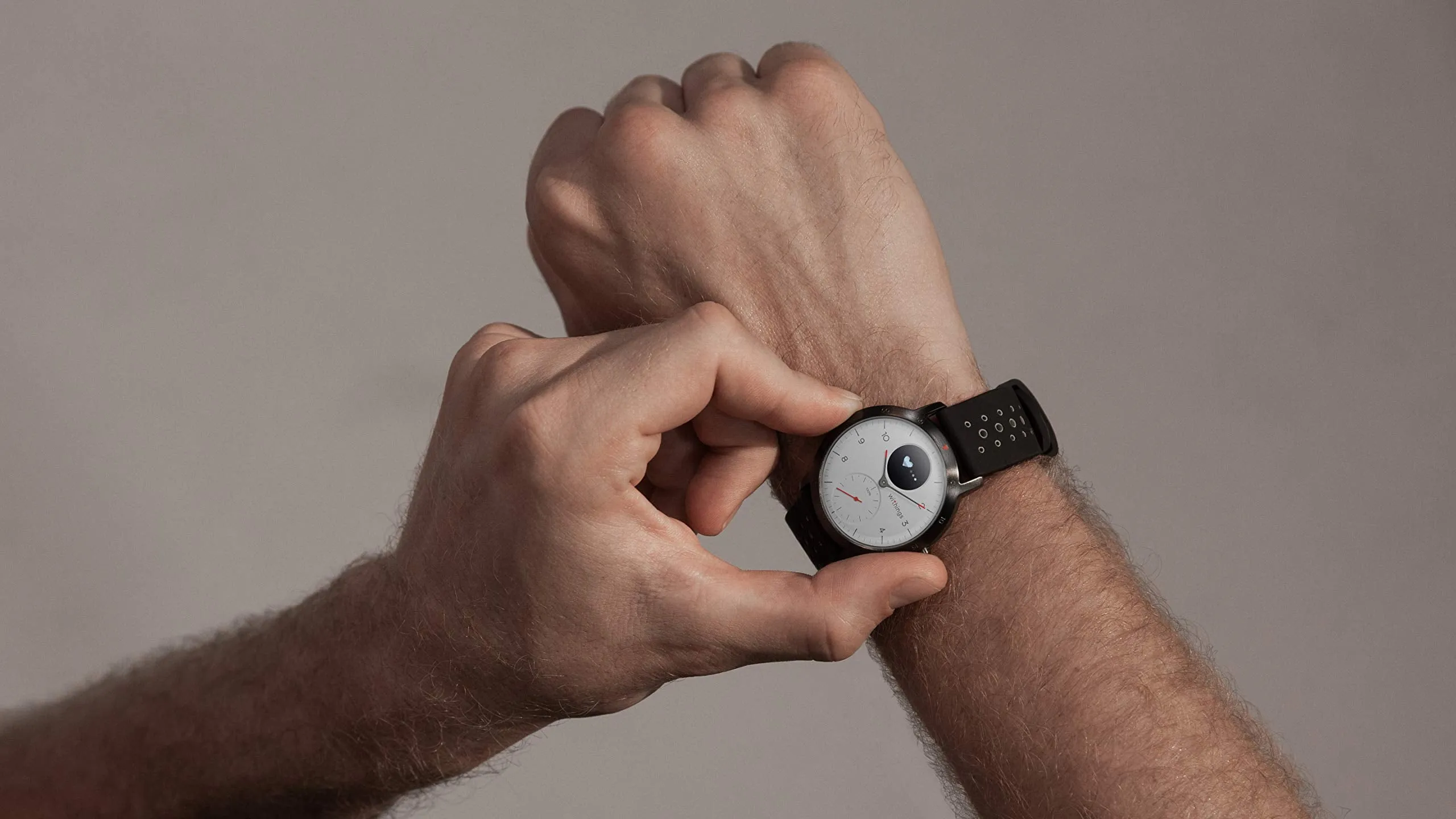 Withings Unisex's Steel Hr Sport is A Hybrid Smartwatch, White, 40mm